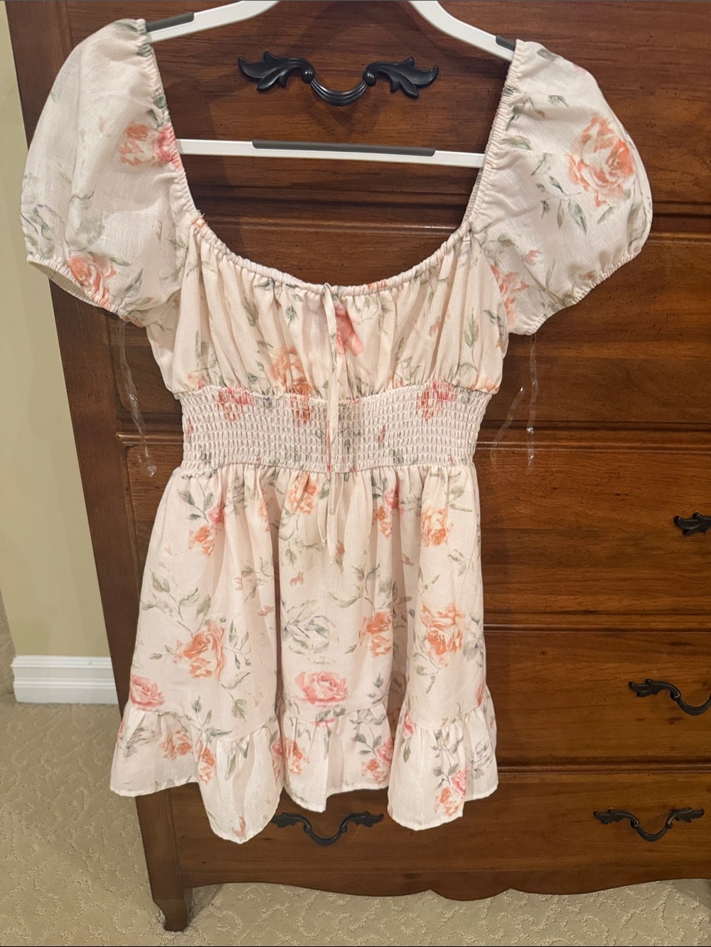 Windsor Blush Floral Off-Shoulder Mini Dress